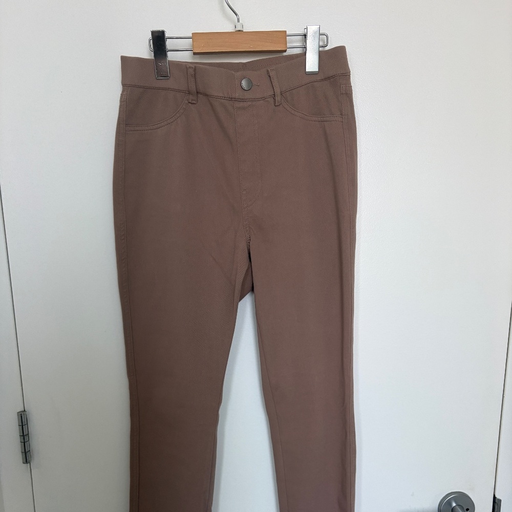 Women Ultra Stretch Beige Leggings Pants Size M